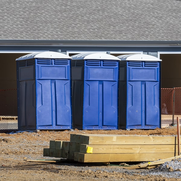 how can i report damages or issues with the portable restrooms during my rental period in Painted Post